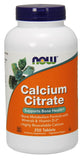 Calcium Citrate with Minerals & Vitamin D-2 - 250 tablets | NOW Foods