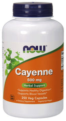 Cayenne, 500mg - 250 vcaps | NOW Foods