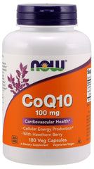 CoQ10 with Hawthorn Berry, 100mg - 180 vcaps | NOW Foods