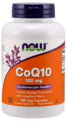 CoQ10 with Hawthorn Berry, 100mg - 180 vcaps