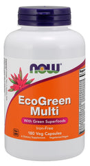 Green Multi, Iron Free - 180 vcaps | NOW Foods