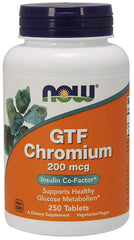 GTF Chromium, 200mcg - 250 tablets | NOW Foods