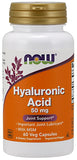 Hyaluronic Acid with MSM, 50mg - 60 vcaps | NOW Foods