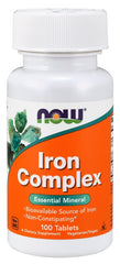 Iron Complex - 100 tablets | NOW Foods