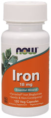 Iron, 18mg - 120 vcaps | NOW Foods