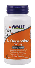 L-Carnosine, 500mg - 50 vcaps | NOW Foods