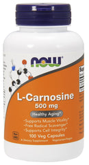 L-Carnosine, 500mg - 100 vcaps | NOW Foods