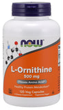 L-Ornithine, 500mg - 120 vcaps | NOW Foods