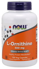 L-Ornithine, 500mg - 120 vcaps | NOW Foods