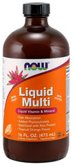 Liquid Multi, Tropical Orange (Iron Free) - 473 ml. | NOW Foods