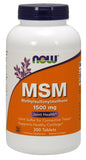 MSM Methylsulphonylmethane, 1500mg - 200 tablets | NOW Foods