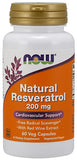 Resveratrol, 200mg - 60 vcaps | NOW Foods