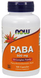 PABA, 500mg - 100 caps