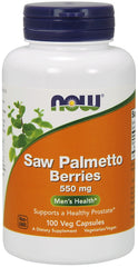Saw Palmetto Berries, 550mg - 100 vcaps | NOW Foods