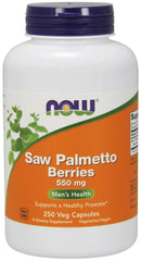 Saw Palmetto Berries, 550mg - 250 vcaps | NOW Foods