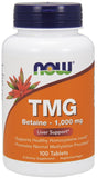 TMG (Trimethylglycine), 1000mg - 100 tablets | NOW Foods