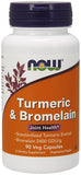 Turmeric & Bromelain - 90 vcaps | NOW Foods
