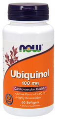 Ubiquinol, 100mg - 60 softgels | NOW Foods