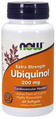 Ubiquinol, 200mg - 60 softgels | NOW Foods