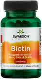Biotin, 5000mcg - 100 caps | Swanson
