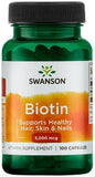 Biotin, 5000mcg - 100 caps