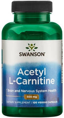 Acetyl L-Carnitine, 500mg - 100 vcaps