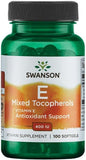 Vitamin E Mixed Tocopherols, 400 IU - 100 softgels | Swanson
