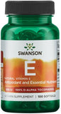 Vitamin E, 400 IU Natural - 100 softgels | Swanson