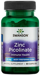 Zinc Picolinate Body Preferred Form, 22mg - 60 caps