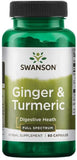 Ginger & Turmeric - 60 caps | Swanson