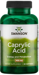 Caprylic Acid, 600mg - 60 softgels | Swanson