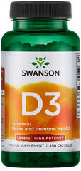 Vitamin D-3, 1000 IU - 250 caps | Swanson