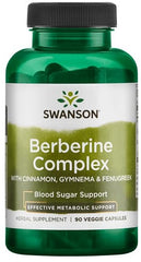 Berberine Complex with Cinnamon, Gymnema & Fenugreek - 90 vcaps | Swanson
