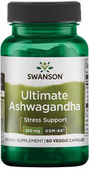Ashwagandha Ultimate KSM-66, 250mg - 60 vcaps | Swanson