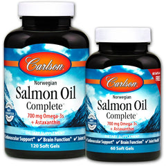 Norwegian Salmon Oil Complete - 120 + 60 softgels | Carlson Labs