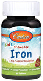 Kid's Chewable Iron, 15mg Strawberry - 60 tablets | Carlson Labs