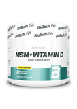 MSM + Vitamin C, Lemon - 150 grams | BioTechUSA
