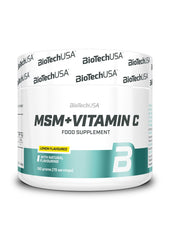 MSM + Vitamin C, Lemon - 150 grams | BioTechUSA