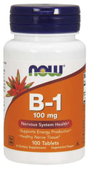 Vitamin B-1 Thiamine, 100mg - 100 tablets | NOW Foods