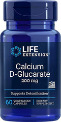 Calcium D-Glucarate, 200mg - 60 vcaps | Life Extension