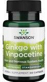 Ginkgo with Vinpocetine Standardized - 60 caps | Swanson