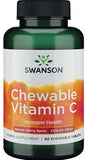 Chewable Vitamin C, Natural Cherry Flavour - 60 chewable tablets | Swanson