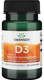 Vitamin D-3, 1000 IU - 60 caps | Swanson
