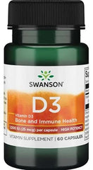 Vitamin D-3, 1000 IU - 60 caps | Swanson