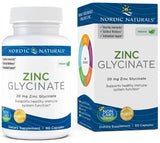 Zinc Glycinate, 20mg - 60 caps | Nordic Naturals