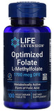 Optimized Folate, 1700mcg - 100 vegetarian tabs | Life Extension