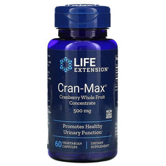 Cran-Max Cranberry Whole Fruit Concentrate, 500mg - 60 vcaps | Life Extension