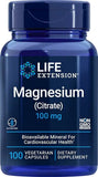 Magnesium (Citrate), 100mg - 100 vcaps | Life Extension