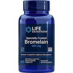 Specially-Coated Bromelain, 500mg - 60 enteric coated vegetarian tabs | Life Extension