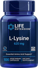 L-Lysine, 620mg - 100 vcaps | Life Extension